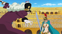 One Piece - Episode 665 - A Burning Passion! Rebecca vs. Suleiman!