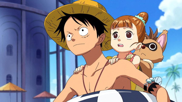One Piece - Ep. 383 - The Great Scramble for Treasure! Collapse! Spa Island!