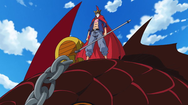 One Piece - Ep. 670 - Dragon Claw Strikes! Lucy's Intimidating Attack!
