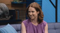 Comedy Bang! Bang! - Episode 11 - Ellie Kemper Wears a Purple Ruffled Sleeveless Top & Lavender...