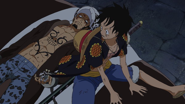 One Piece - Ep. 688 - A Desperate Situation! Luffy Gets Caught in a Trap!