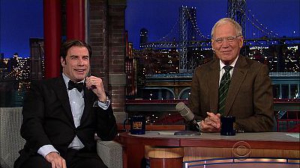Late Show with David Letterman - S22E116 - John Travolta, Amy Schumer, the Waterboys