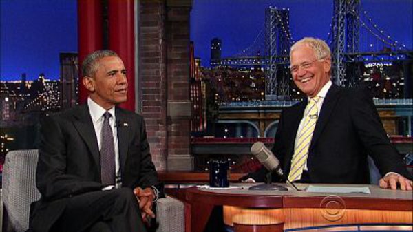 Late Show with David Letterman - S22E126 - President Barack Obama, Will Ferrell, the Avett Brothers, Brandi Carlile