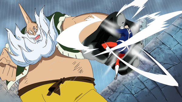 One Piece - Ep. 710 - The Battle of Love! The New Leader Sai vs. Baby 5!