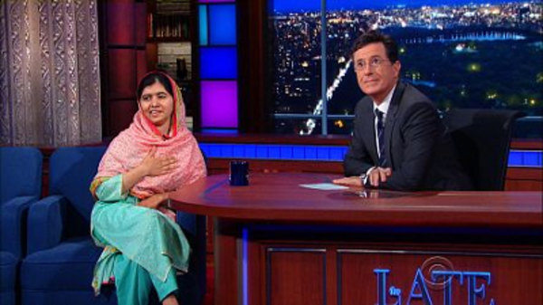 The Late Show with Stephen Colbert - S01E14 - Malala Yousafzai, Kerry Washington, The Arcs