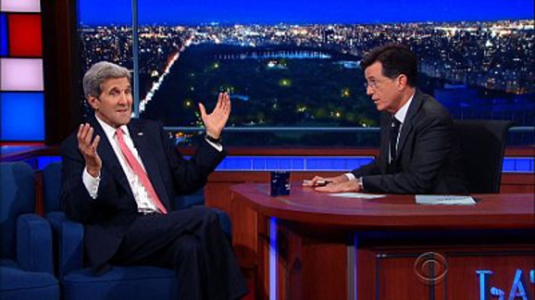 The Late Show with Stephen Colbert - S01E18 - John Kerry, Claire Danes, PewDiePie