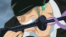 One Piece - Episode 719 - A Decisive Battle in Midair! Zoro's New Special Secret Technique...