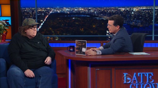 The Late Show with Stephen Colbert - S01E61 - Michael Moore, Samantha Power, Michael C. Hall, Lazarus
