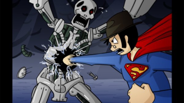 Atop the Fourth Wall - S01E34 - Superman vs Terminator #1