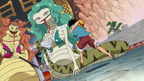 One Piece - Episode 413 - A Difficult Fight for Luffy! The Snake Sisters' Haki Power!!