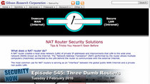 Security Now - Episode 545 - Three Dumb Routers