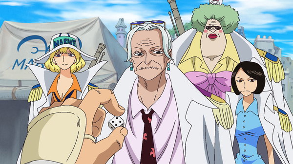 One Piece - Ep. 740 - Fujitora Takes Action! The Complete Siege of the Straw Hats!