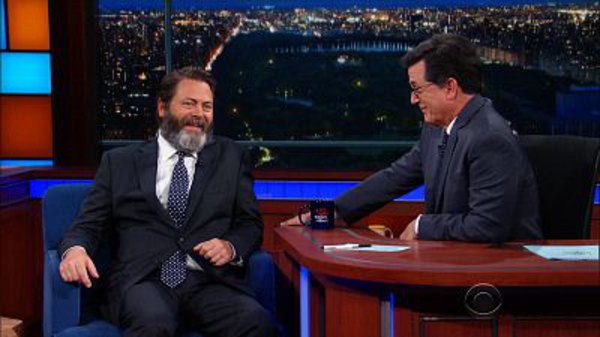 The Late Show with Stephen Colbert - S02E26 - Nick Offerman, Wayne Gretzky, Morgan Spurlock and Joseph