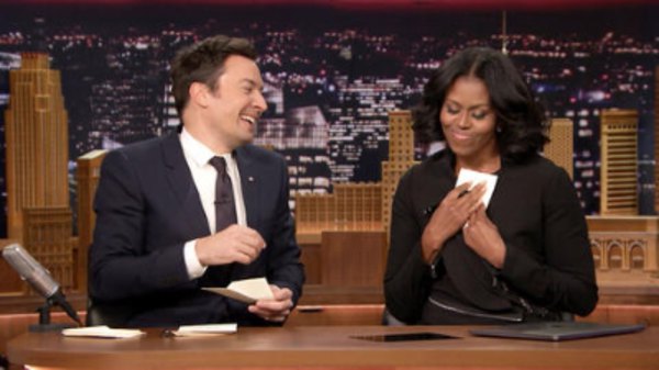 The Tonight Show Starring Jimmy Fallon - S04E65 - Michelle Obama, Stevie Wonder