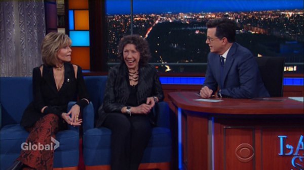 The Late Show with Stephen Colbert - S02E119 - Lily Tomlin, Jane Fonda, Jay Chandrasekhar, Aimee Mann