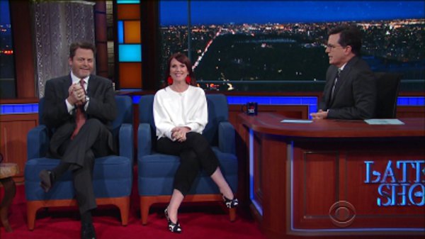 The Late Show with Stephen Colbert - S02E146 - Nick Offerman, Megan Mullally, Aaron Taylor Johnson, Dave Matthews, Tim Reynolds