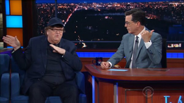 The Late Show with Stephen Colbert - S02E189 - Michael Moore, Sutton Foster, 6LACK