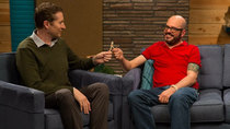 Comedy Bang! Bang! - Episode 4 - David Cross Wears A Red Polo Shirt & Brown Shoes With Red Laces