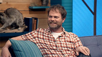 Comedy Bang! Bang! - Episode 11 - Rainn Wilson Wears a Short Sleeved Plaid Shirt & Colorful Sneakers