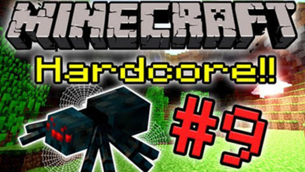Minecraft HARDCORE! - Ep. 9 - SPIDER PARTY!