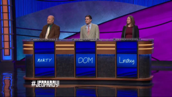 Jeopardy! - S2018E31 - Marty Cunningham, Dom Granello, Lindsey Piesz