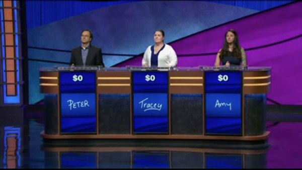 Jeopardy! - S2018E54 - Peter Karamitsos, Tracey Hollabaugh, Amy Yacorzynski