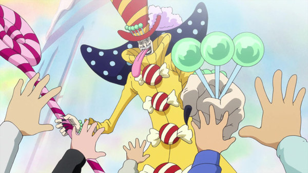 One Piece - Ep. 830 - The Family Gets Together! The Hellish Tea Party Starts!