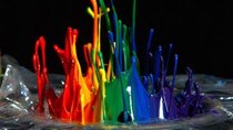 The Slow Mo Guys - Episode 3 - Rainbow Paint on a Speaker - 12,500fps