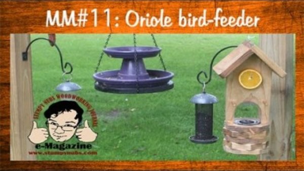 Stumpy Nubs Woodworking - S07E11 - Scroll Saw Project- Build an oriole bird feeder