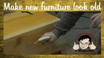 Stumpy Nubs Woodworking - Episode 12 - FINISHING TECHNIQUE: Aging/Distressing Furniture- Make new wood...