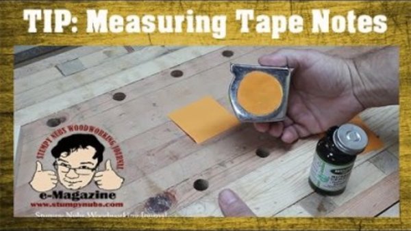 Stumpy Nubs Woodworking - S04E19 - Measuring Tape Note Pad Upgrade