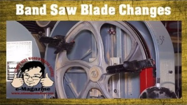 Stumpy Nubs Woodworking - S04E21 - Help for awkward band saw blade changes