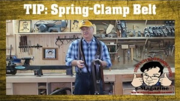 Stumpy Nubs Woodworking - S04E30 - Make a clamp rack from an old belt