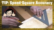 Stumpy Nubs Woodworking - Episode 38 - Modify a speed-square for quick & accurate crosscuts