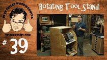 Stumpy Nubs Woodworking - Episode 39 - UNIQUE rotating flip-top tool stand woodworking sharpening station