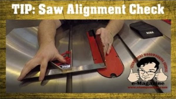 Stumpy Nubs Woodworking - S04E42 - Check your table saw alignment quickly and easily