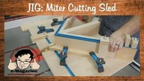 Stumpy Nubs Woodworking - Episode 64 - Build a homemade table saw sled for cutting miters and picture...