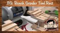 Stumpy Nubs Woodworking - Episode 69 - Homemade Grinder Tool Rest for Veritas Straight Grinding/Sharpening...