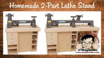 Stumpy Nubs Woodworking - Episode 70 - Build a homemade stand for a mini/midi/full size lathe (using...