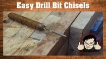 Stumpy Nubs Woodworking - Episode 76 - Make your own wood chisels out of old drill bits- Create custom...