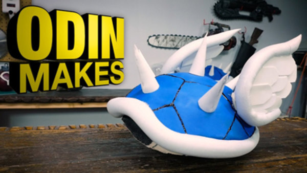 Odin Makes - Prop Builds - S01E01 - Blue Shell from Mario Kart