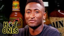 Hot Ones - Episode 3 - Marques Brownlee Ranks Hot Sauce Labels While Eating Spicy Wings