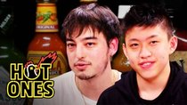Hot Ones - Episode 6 - Joji and Rich Brian Play the Newlywed Game While Eating Spicy...