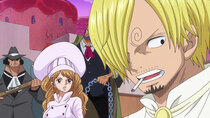 One Piece - Episode 861 - The Cake Sank?! Sanji and Bege's Getaway Battle!