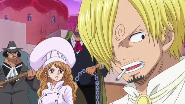 One Piece - Ep. 861 - The Cake Sank?! Sanji and Bege's Getaway Battle!