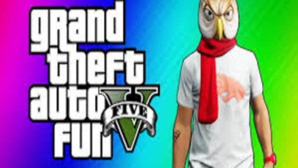 VanossGaming - S2014E74 - I'm Not a Hipster DLC, Turdmobile Stunts, Raccoon Mask, Gate Launch Glitch (GTA 5 Funny Moments)