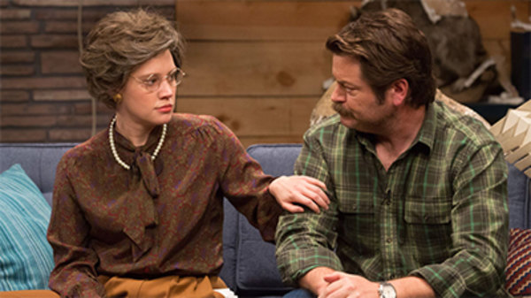 Comedy Bang! Bang! - S03E06 - Nick Offerman Wears a Green Flannel Shirt & Brown Boots