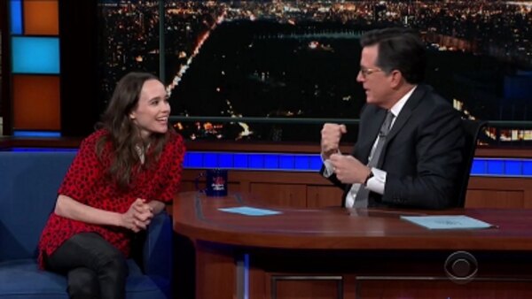 The Late Show with Stephen Colbert - S04E90 - Ellen Page, Radhika Jones, Django Gold