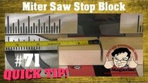 Stumpy Nubs Woodworking - Episode 92 - An old idea for a miter saw stop block