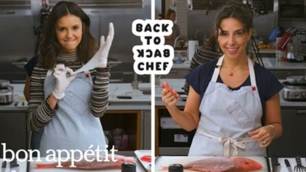 Back to Back Chef - S01E15 - Nina Dobrev Tries to Keep Up with a Professional Chef
